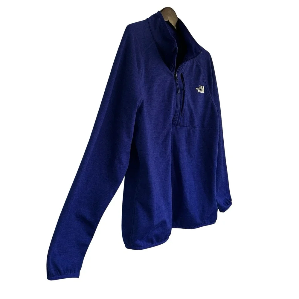 The North Face Men Blue 1/4 Zip Performance Pullover Jacket NF0A5G9W L